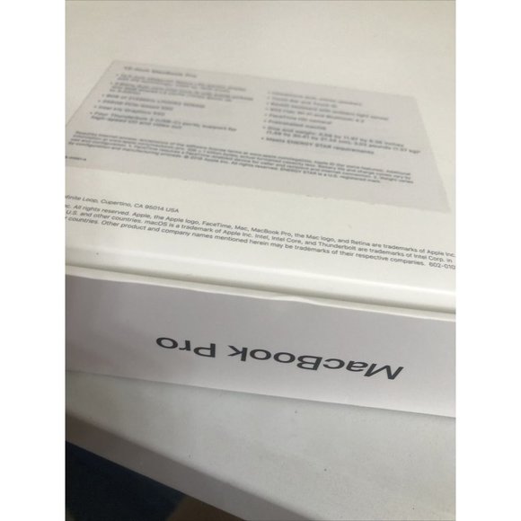 Empty box ONLY-Apple Mac 13-inch Touch Bar MacBook Pro A2159 Space Gray - Picture 9 of 10